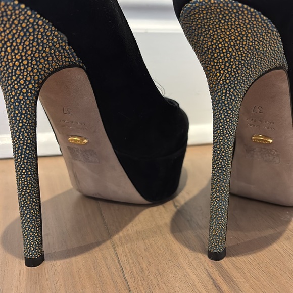 SERGIO ROSSI BLACK HEELS - Picture 9 of 13